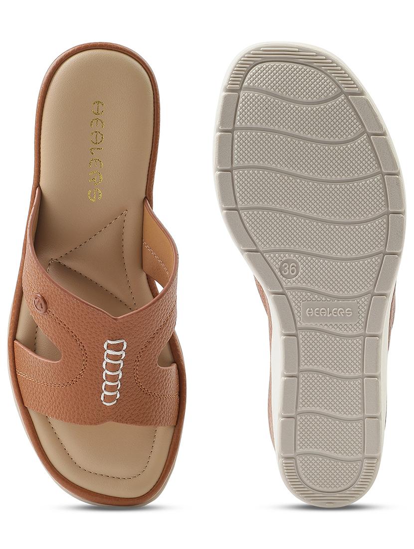 women solid slip on wedges - 22030174 - Standard Image - 5