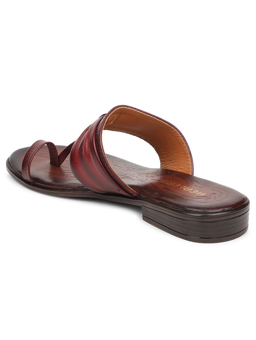 women solid slip on flat sandal - 22030192 - Standard Image - 3