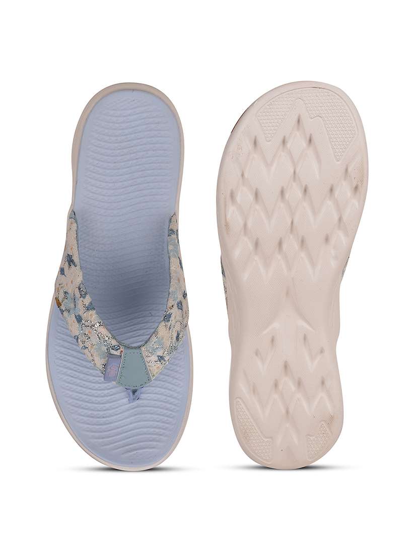 women printed slip on flip flop - 22030198 -  Standard Image - 5