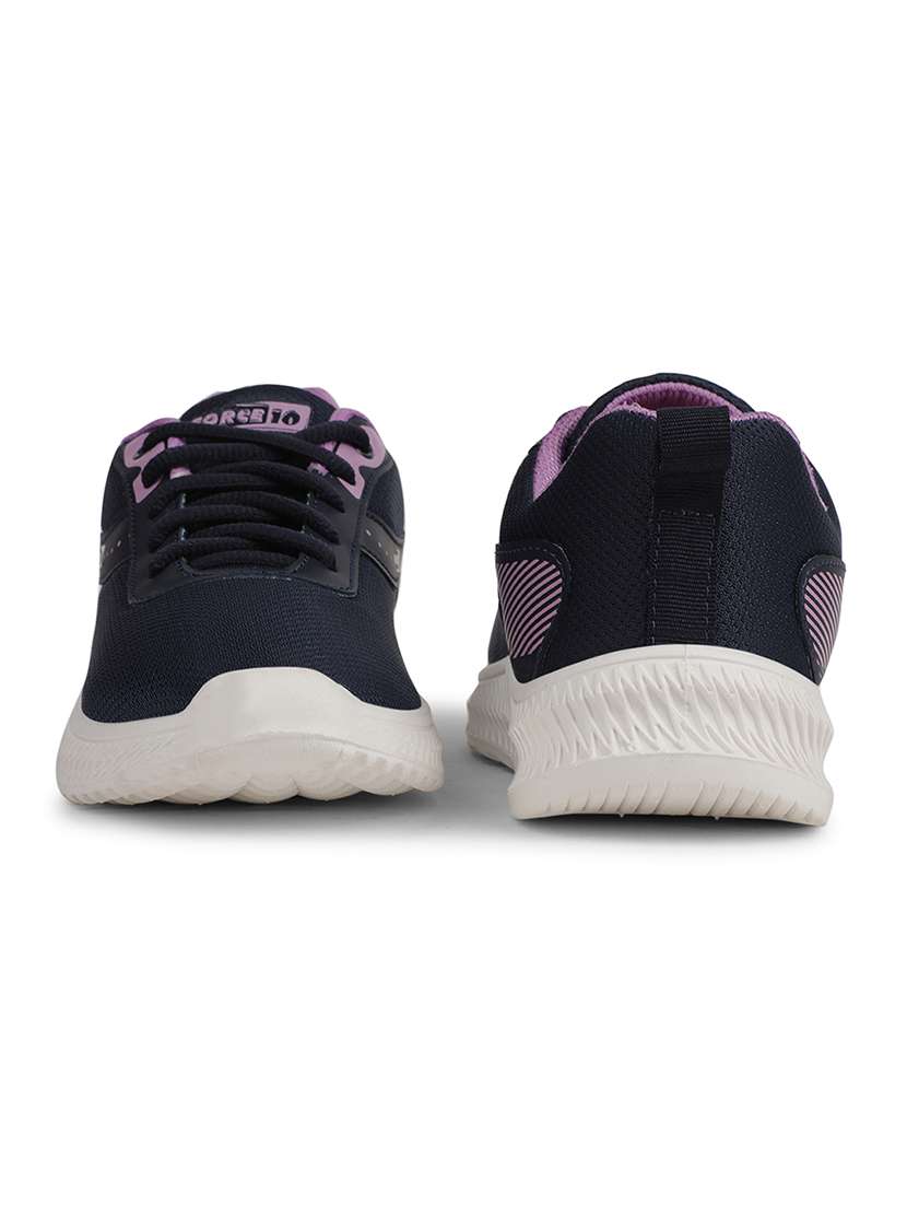 women navy blue lace up sports shoe - 22030218 -  Standard Image - 5