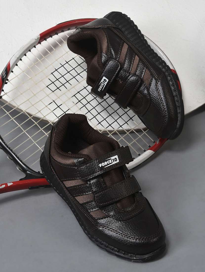 kids solid velcro shoes