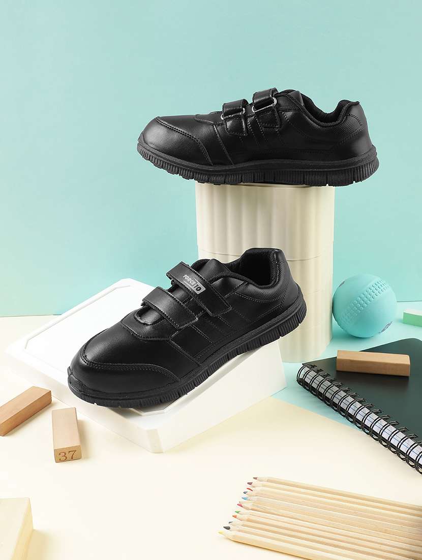 kids solid velcro shoes