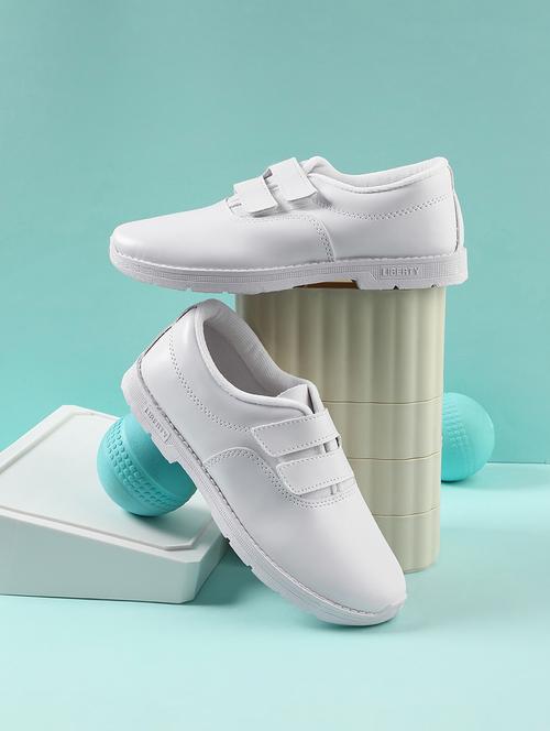 kids solid velcro unfiorm shoes - 22030256 - Standard Image - 0
