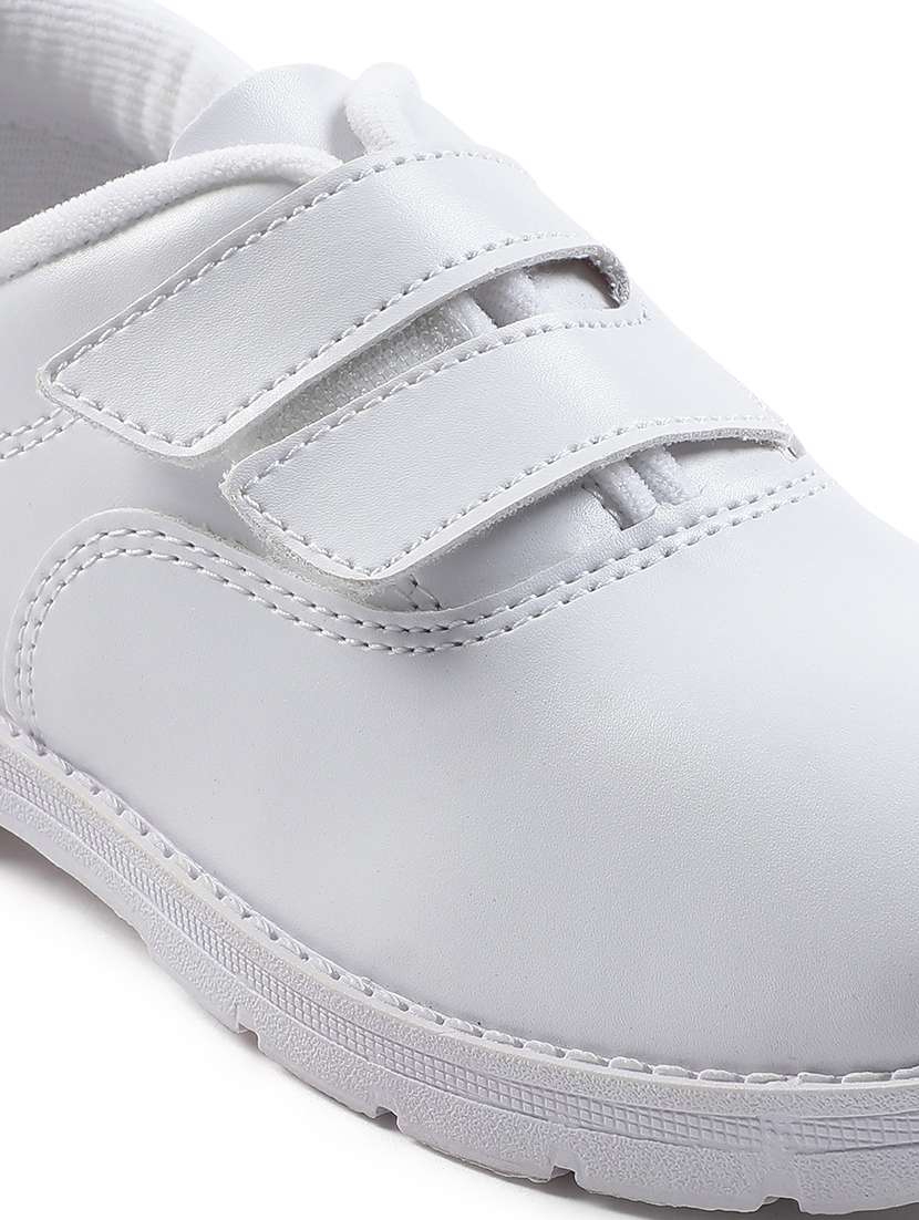 boys solid velcro uniform shoes - 22030258 -  Standard Image - 5