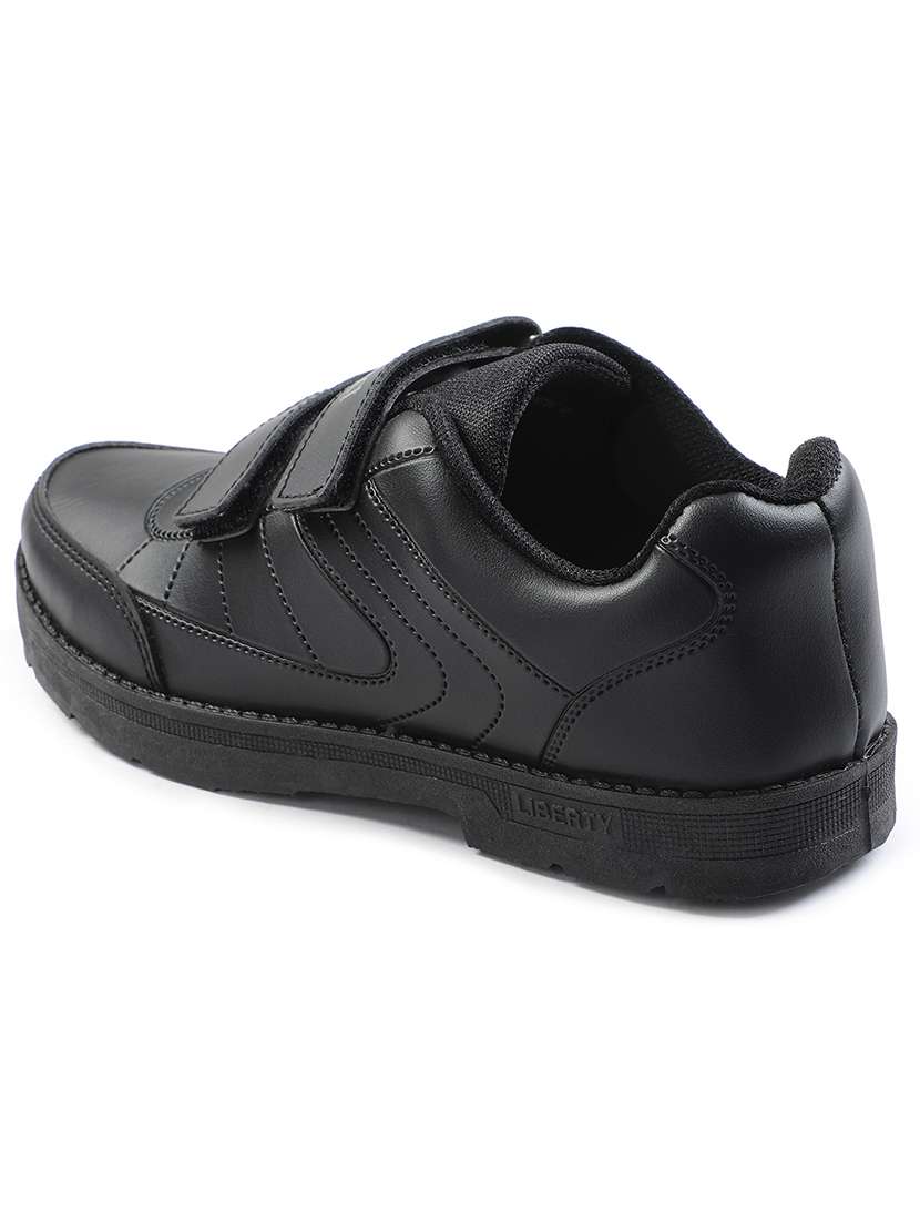 boys solid velcro uniform shoes - 22030261 -  Standard Image - 3