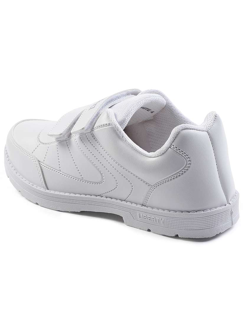 boys solid velcro uniform shoes - 22030265 -  Standard Image - 3