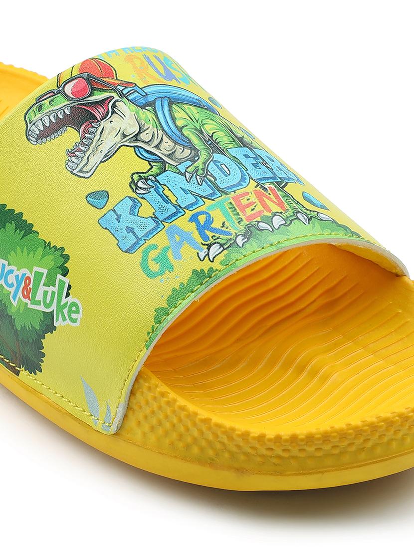 boys printed slip on slides - 22030272 - Standard Image - 5