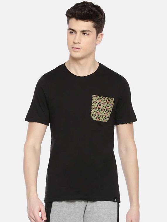 men placement print short sleeve regular fit t-shirt - 22030274 -  Zoom Image - 0