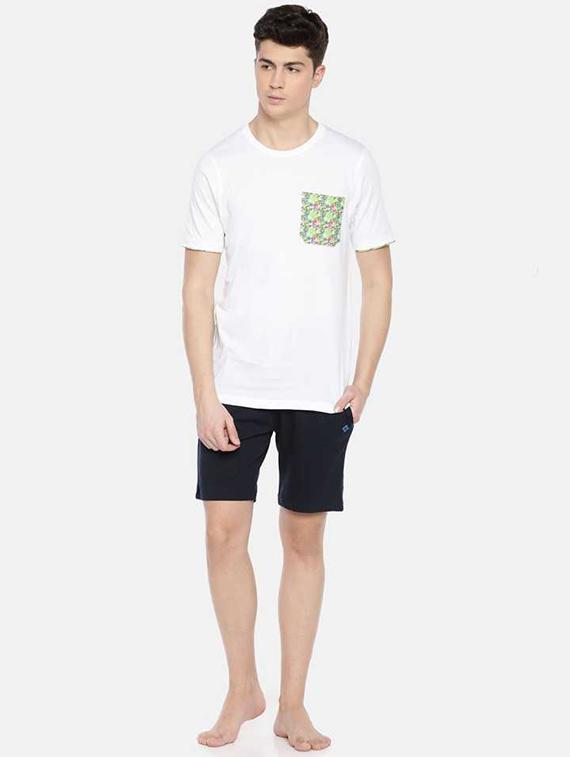 men placement print short sleeve regular fit t-shirt - 22030277 - Standard Image - 3