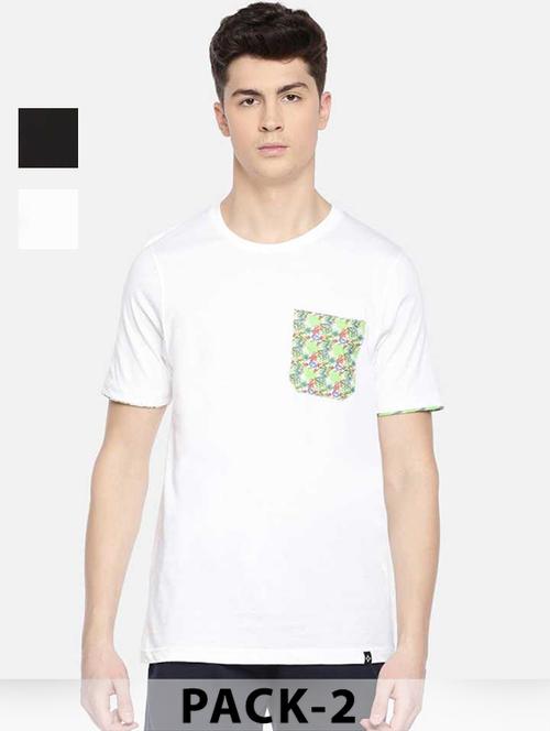 men pack of 2 printed short sleeve t-shirt - 22030280 - Standard Image - 0