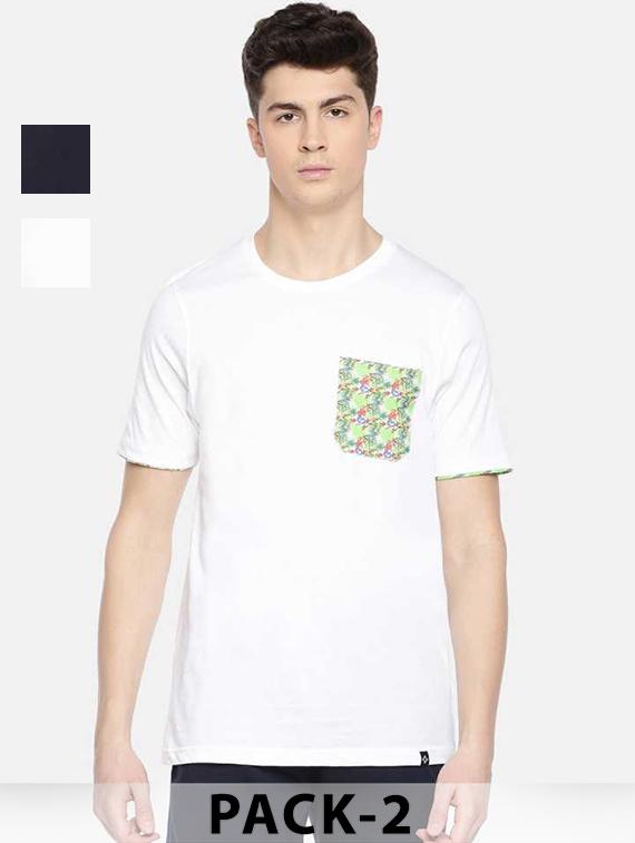 men pack of 2 printed short sleeve t-shirt - 22030281 - Zoom Image - 0