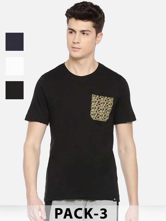 men pack of 3 printed short sleeve t-shirt - 22030283 -  Zoom Image - 0