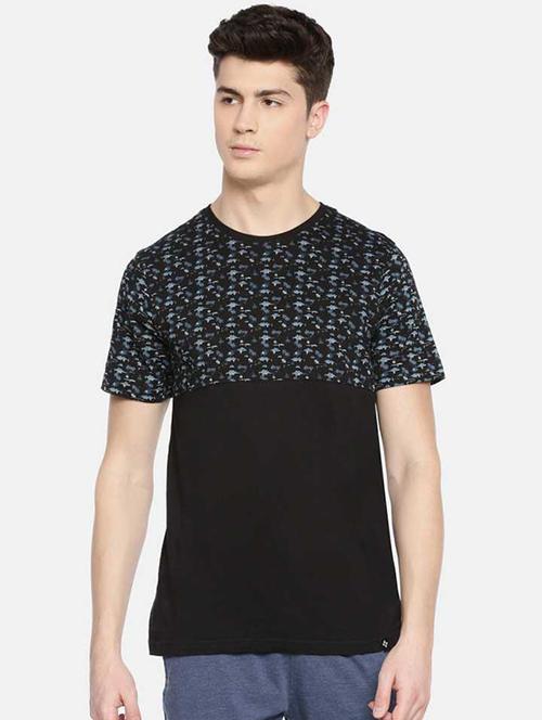 men chest print short sleeve regular fit t-shirt - 22030285 -  Standard Image - 0