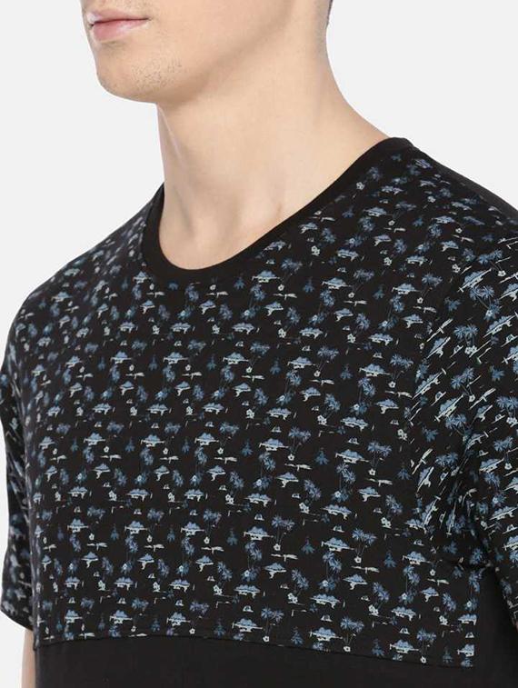 men chest print short sleeve regular fit t-shirt - 22030285 - Standard Image - 3