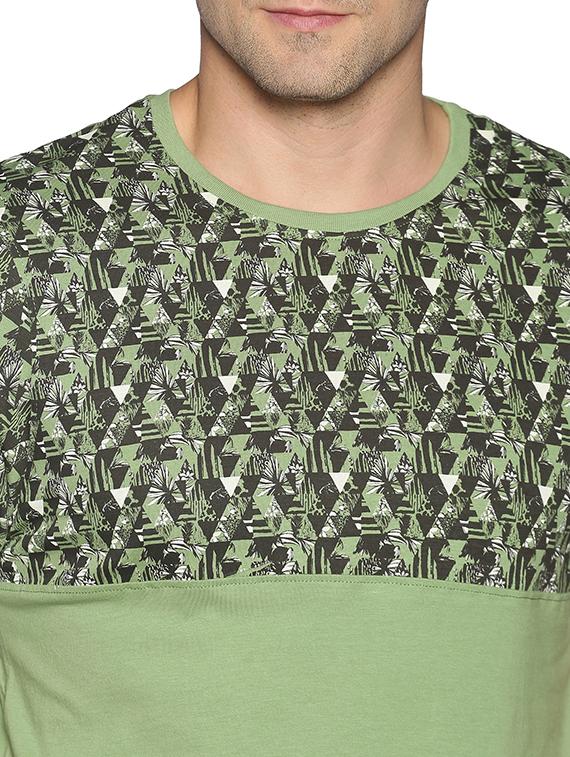 men chest print short sleeve regular fit t-shirt - 22030289 - Standard Image - 3