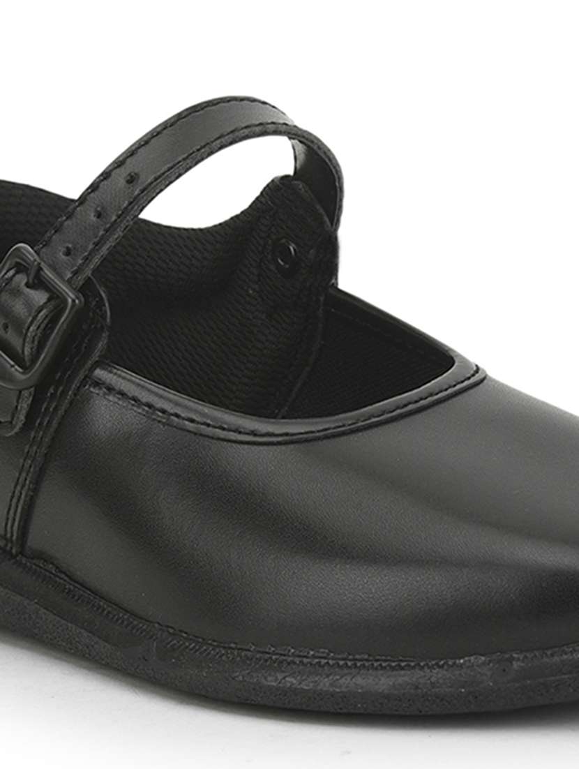 girls solid buckle uniform shoes - 22030314 -  Standard Image - 5