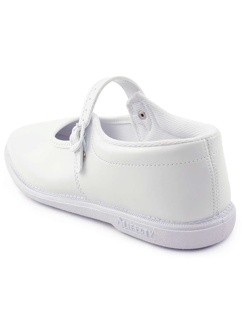 Girls Solid Buckle Uniform Shoes - 22030316 -  Standard Image - 3
