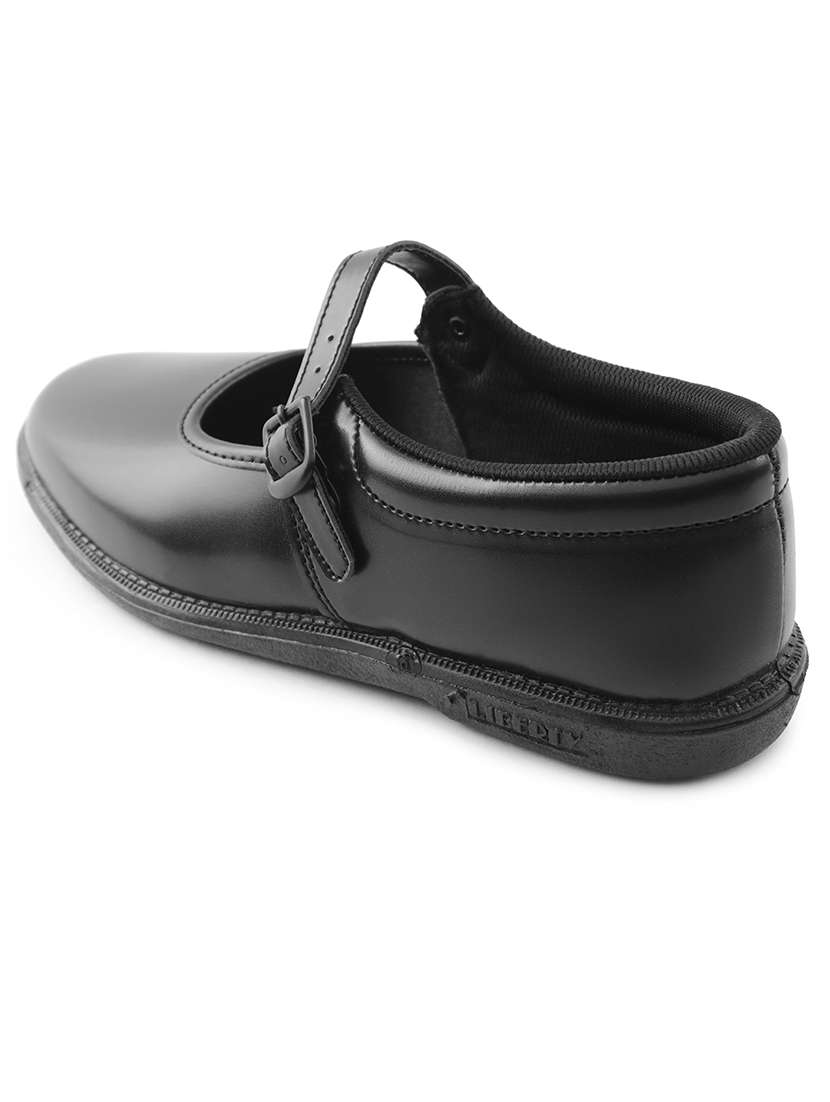 girls solid buckle unfiorm shoes - 22030317 -  Standard Image - 3