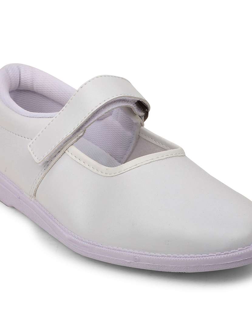 girls solid buckle unfiorm shoes - 22030318 -  Standard Image - 5