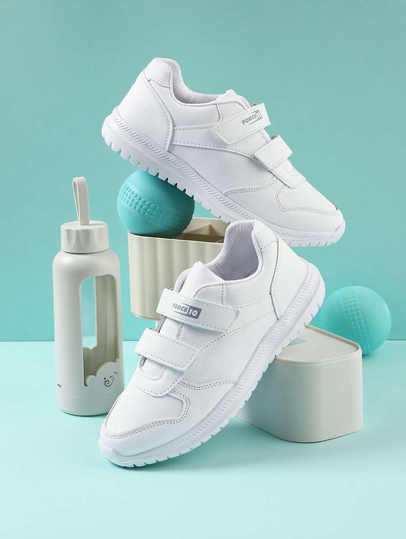 kids solid velcro shoes