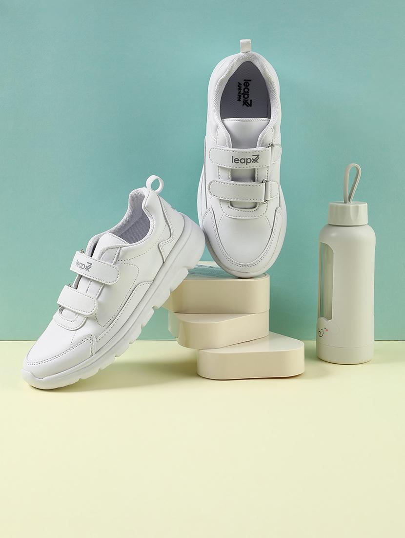 boys solid velcro uniform shoes - 22030333 - Zoom Image - 0