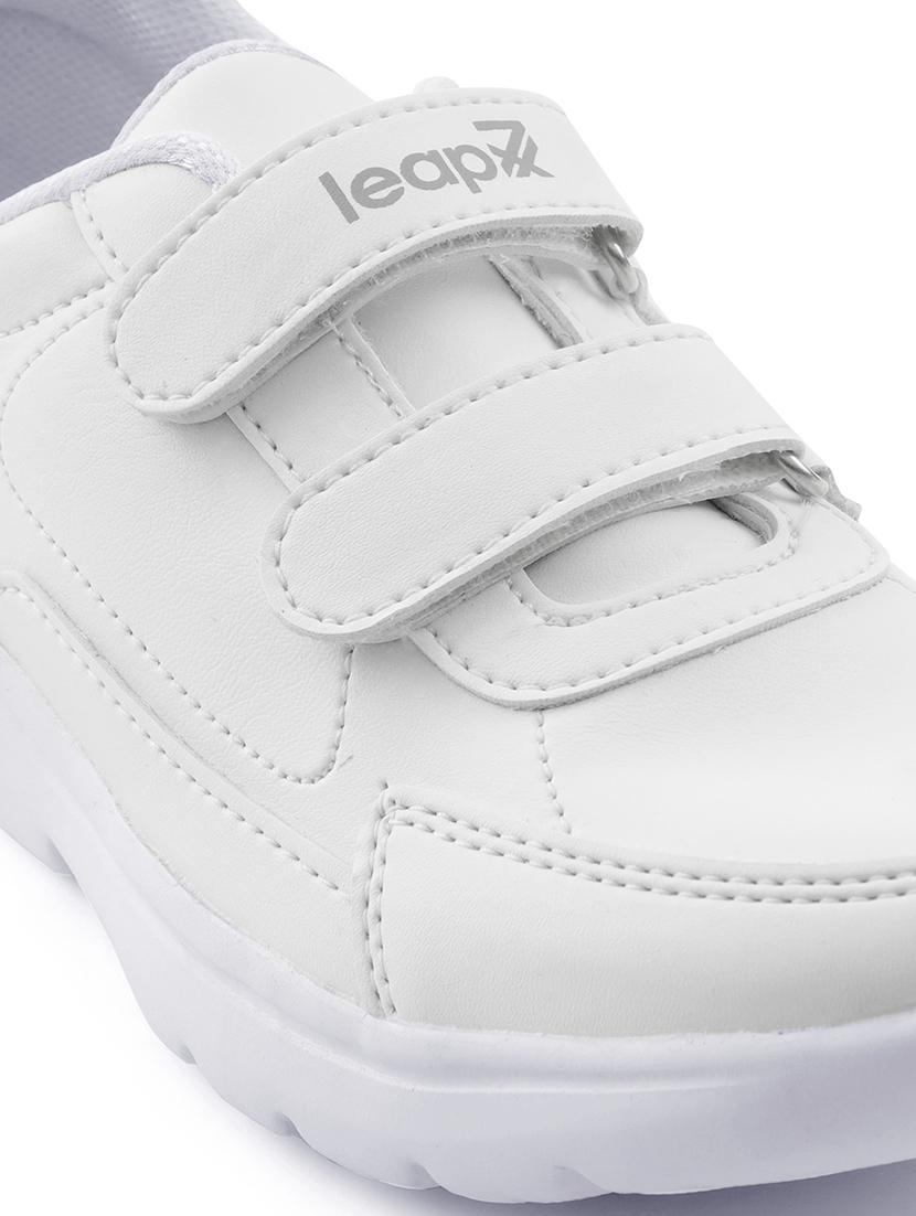 boys solid velcro uniform shoes - 22030333 - Standard Image - 5