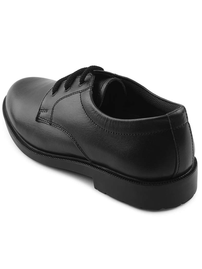 boys solid lace up uniform shoes - 22030363 -  Standard Image - 3