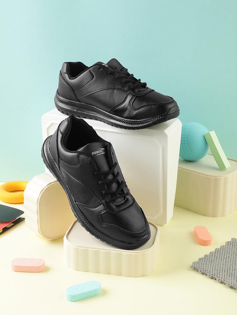 kids solid lace up uniform shoes - 22030368 - Zoom Image - 0