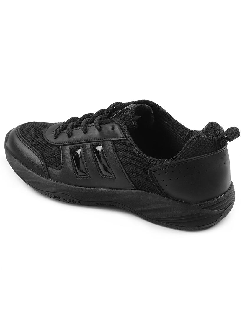 kids solid lace up uniform shoes - 22030380 - Standard Image - 3