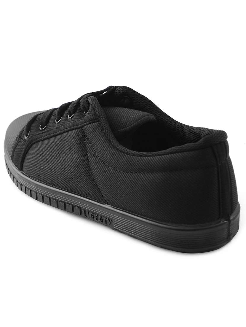 boys solid lace up uniform shoes - 22030391 -  Standard Image - 3