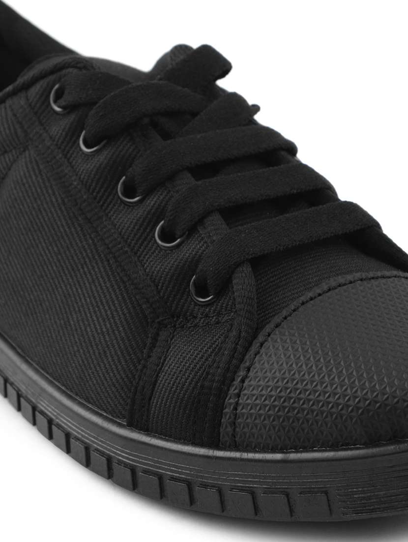 boys solid lace up uniform shoes - 22030393 -  Standard Image - 5