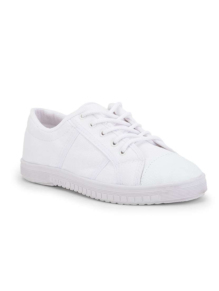 kids solid lace up unfiorm shoes - 22030396 - Standard Image - 3
