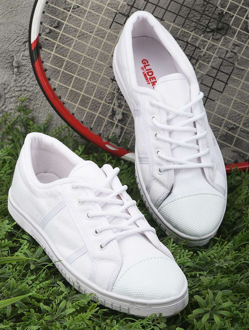 boys solid lace up uniform shoes