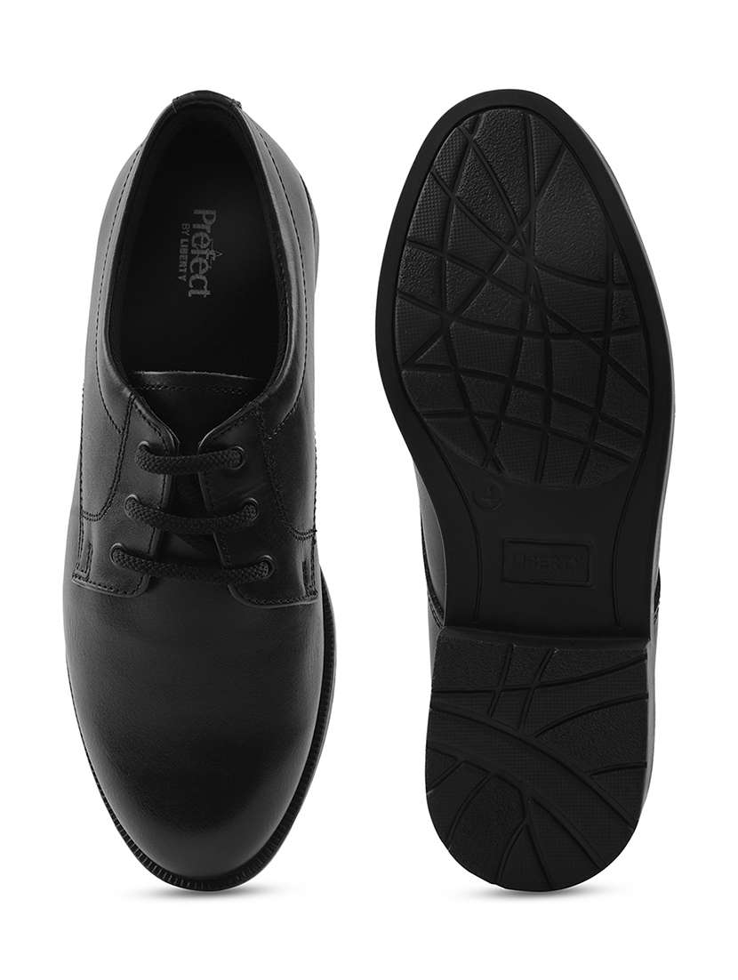 boys solid lace up uniform shoes - 22030408 -  Standard Image - 3