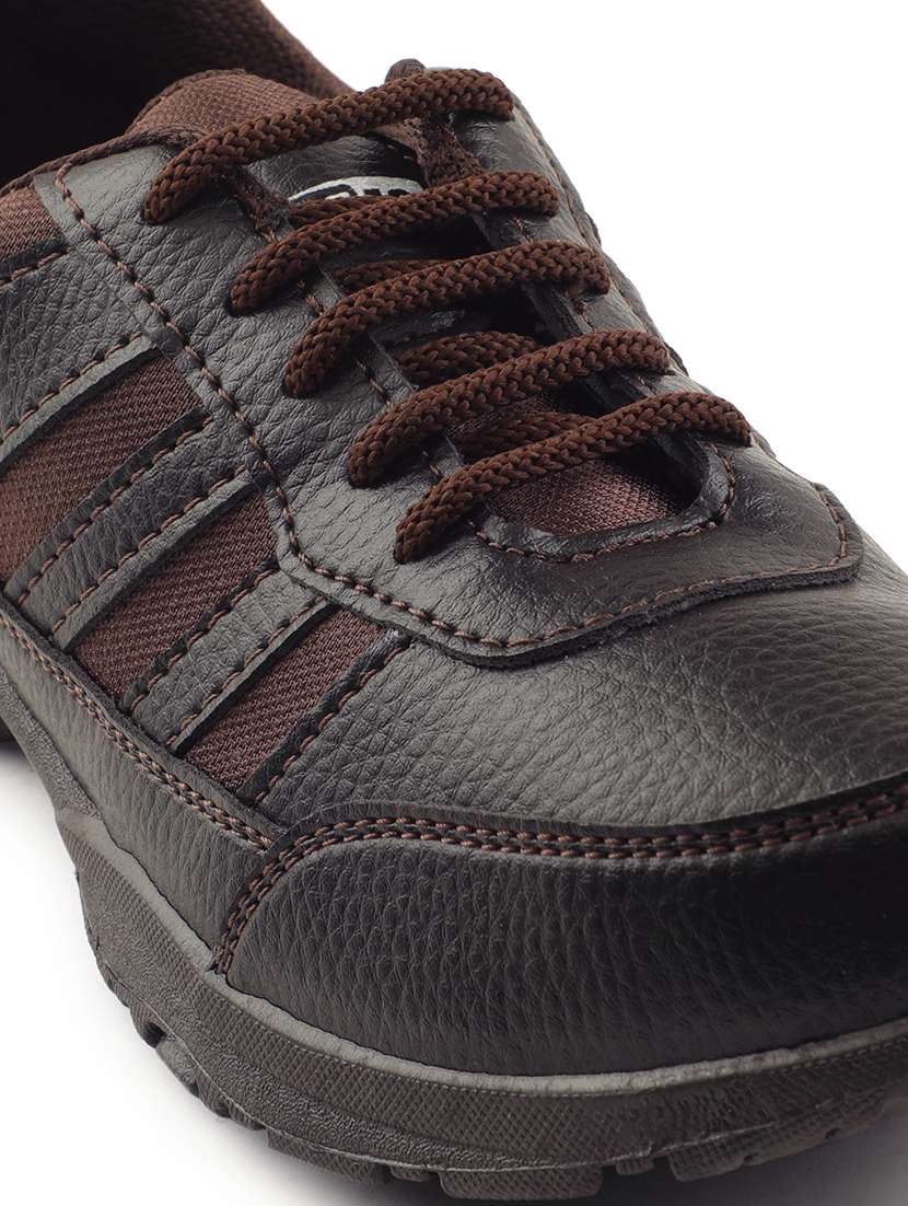 kids solid lace up shoes - 22030424 -  Standard Image - 5