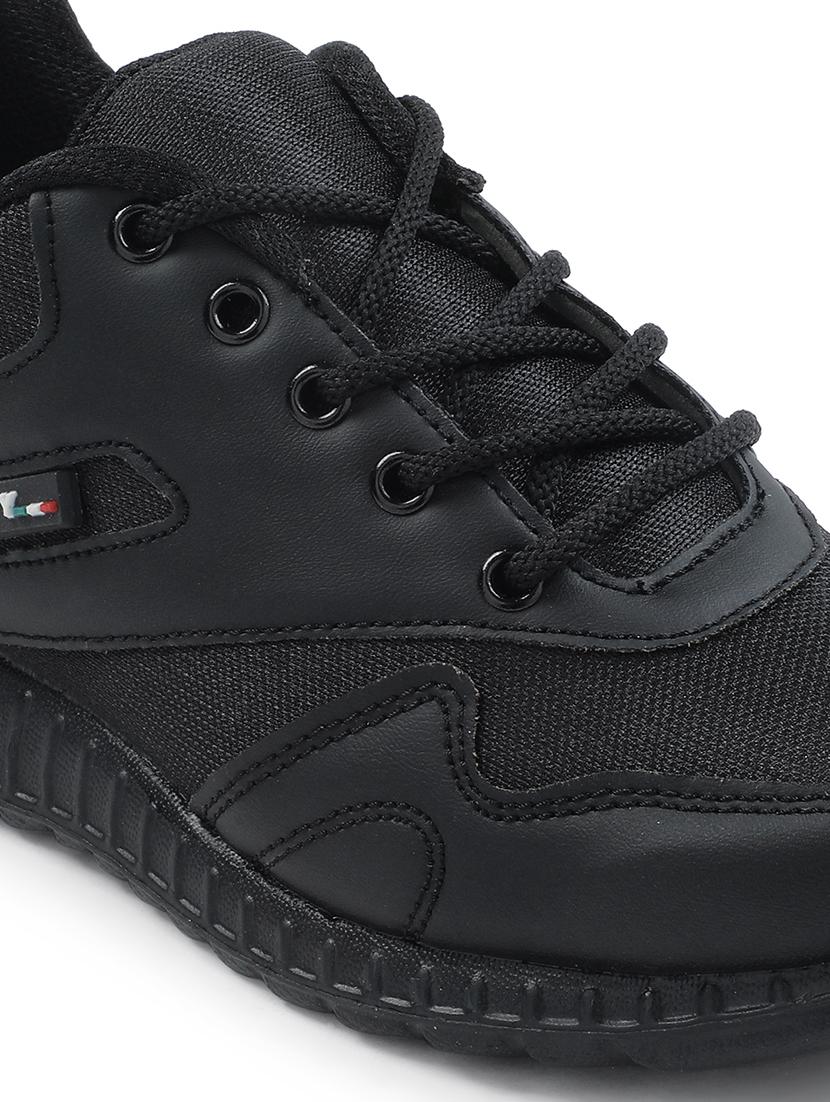 kids solid lace up uniform shoes - 22030428 - Standard Image - 5