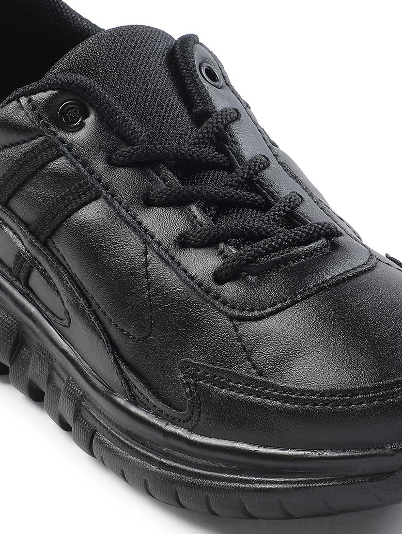 kids solid lace up uniform shoes - 22030438 - Standard Image - 5