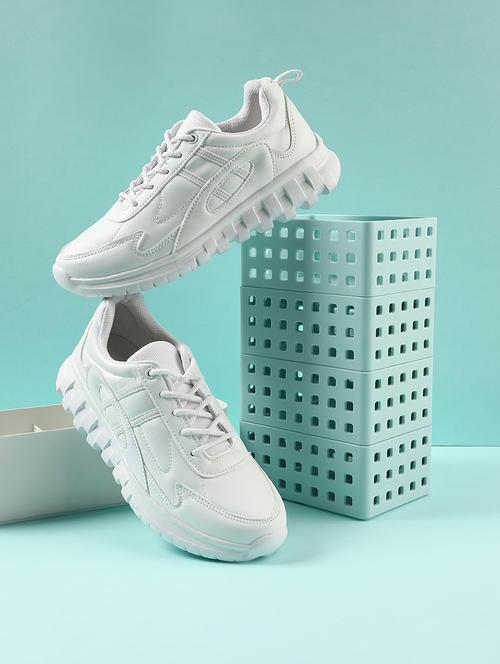 kids solid lace up uniform shoes - 22030439 -  Standard Image - 0