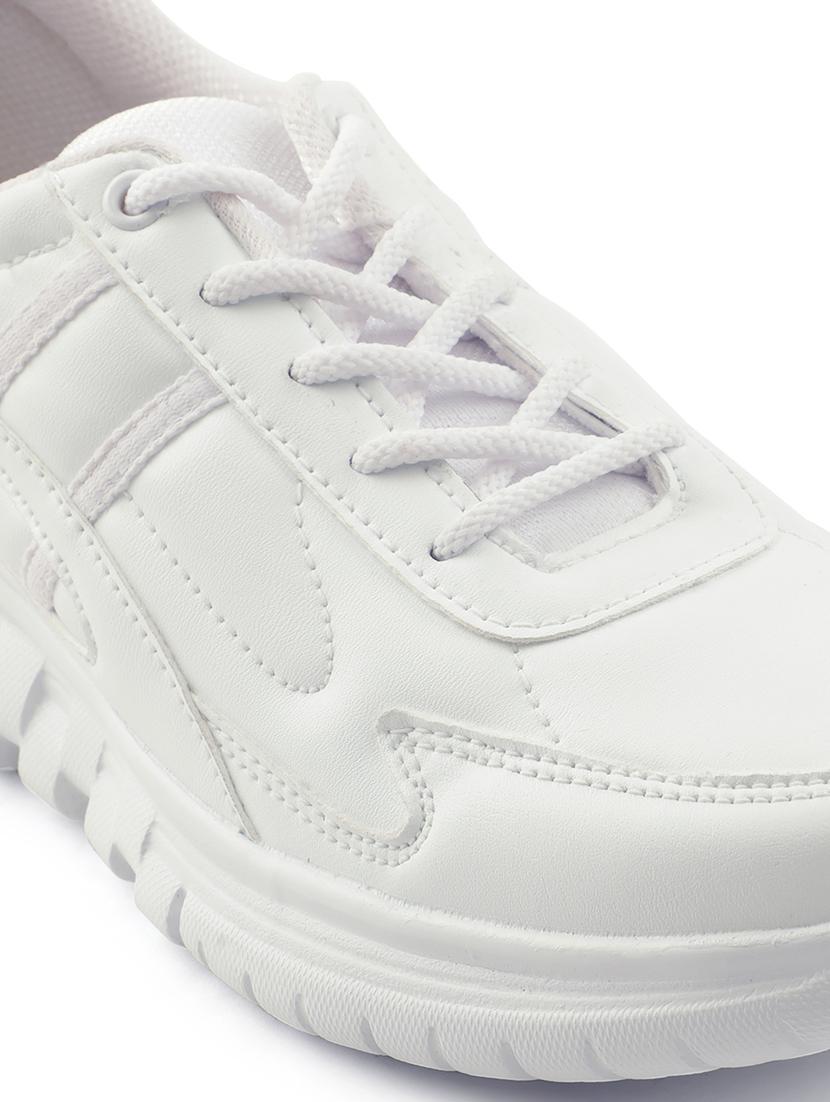 kids solid lace up uniform shoes - 22030441 - Standard Image - 5