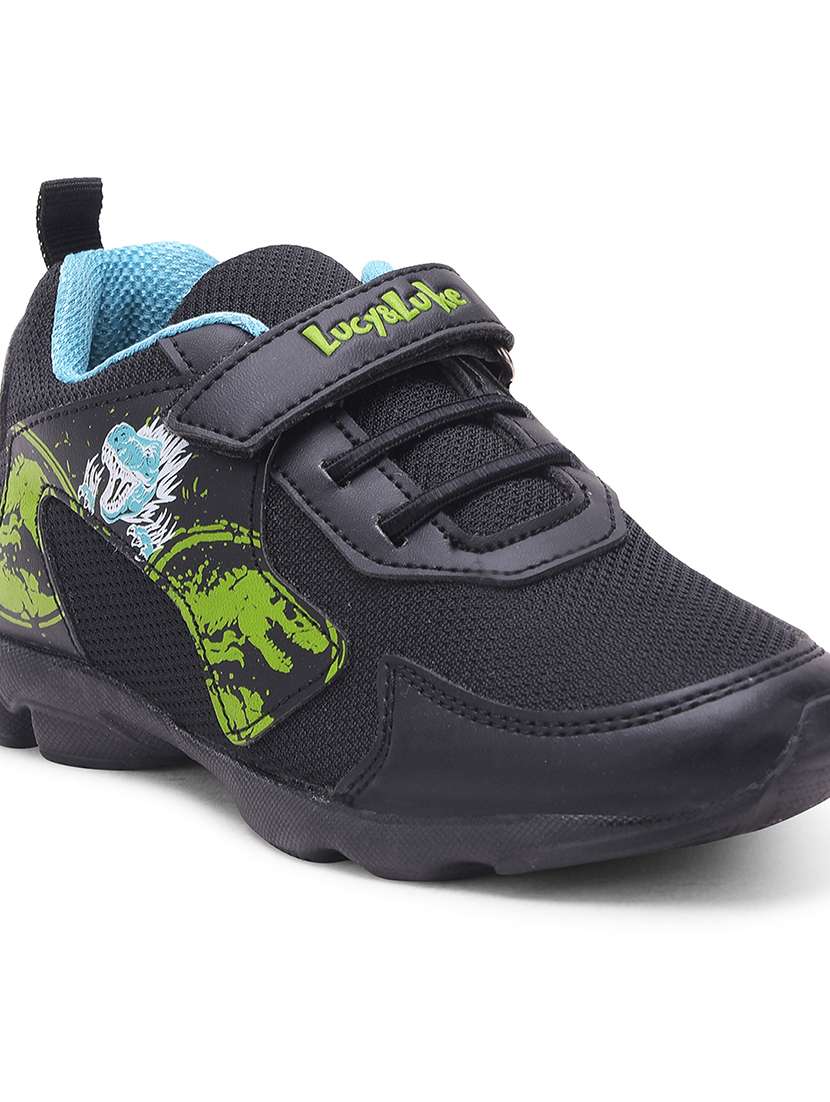 boys black printed clogs - 22030524 -  Standard Image - 5