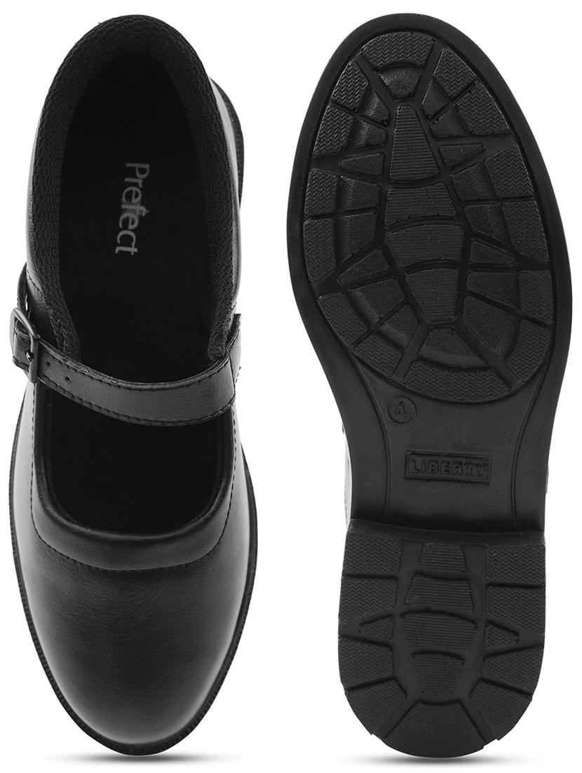 girls solid buckle unfiorm shoes - 22030530 - Standard Image - 5