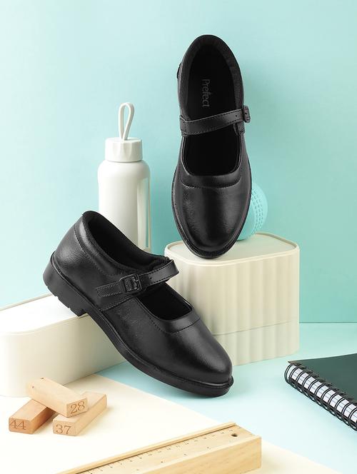 girls solid buckle uniform shoes - 22030533 -  Standard Image - 0