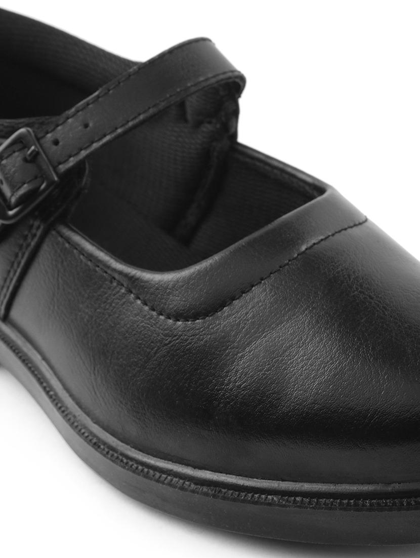 girls solid buckle uniform shoes - 22030533 - Standard Image - 5