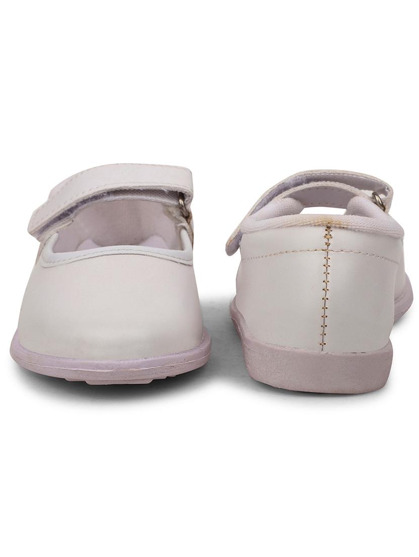 girls solid velcro unfiorm shoes - 22030534 - Standard Image - 3