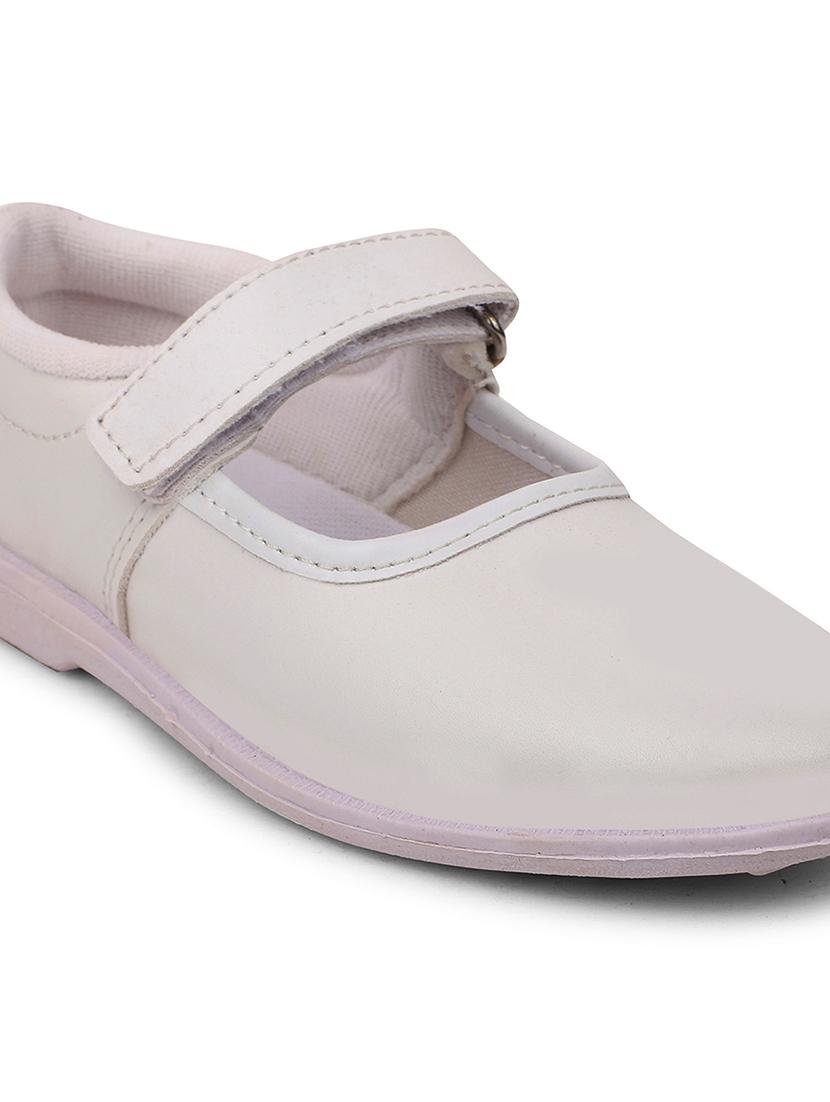 girls solid velcro uniform shoes - 22030535 - Standard Image - 5