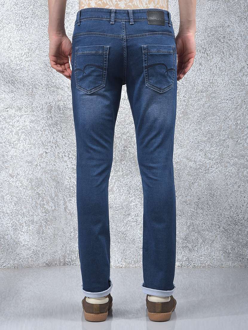 men washed mid rise full length jeans - 22030543 -  Standard Image - 3
