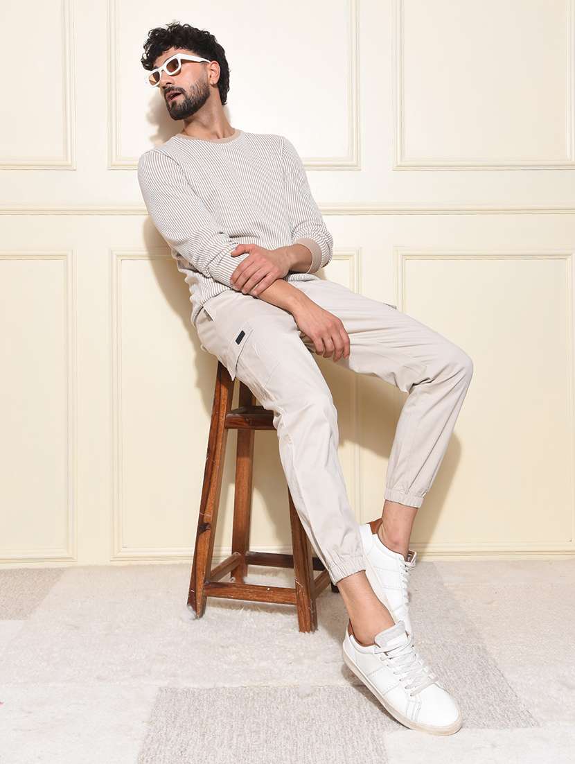 men striped long sleeve sweatshirt - 22030606 - Standard Image - 5