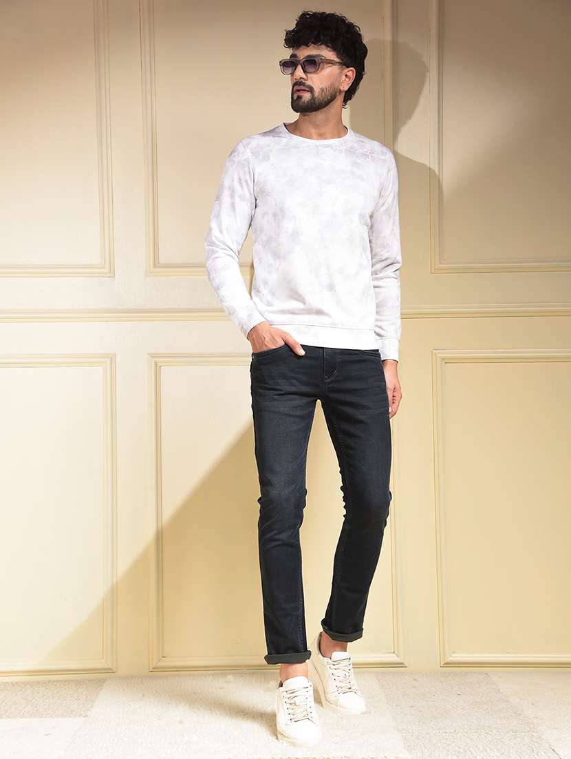 Men Printed Long Sleeve Regular Fit Sweatshirt - 22030617 -  Standard Image - 5