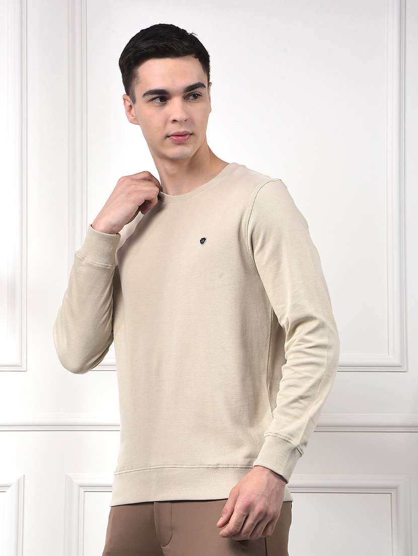 men solid long sleeve regular fit sweatshirt - 22030620 -  Standard Image - 3