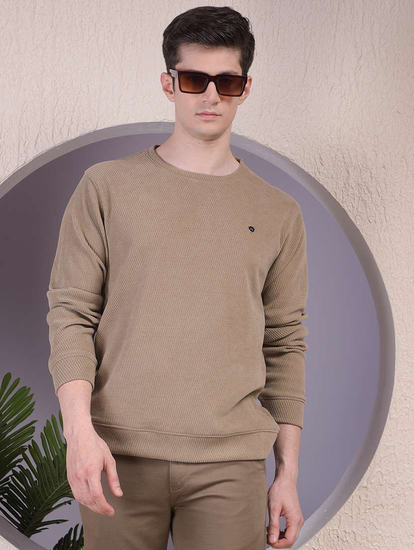 men solid long sleeve regular fit sweatshirt - 22030623 -  Zoom Image - 0